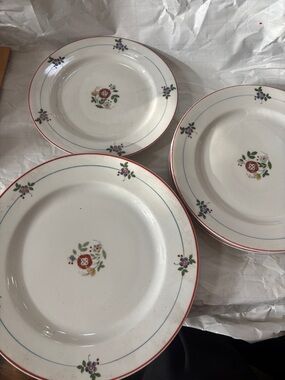 Vintage plates Gardena pattern by Syracuse China four total